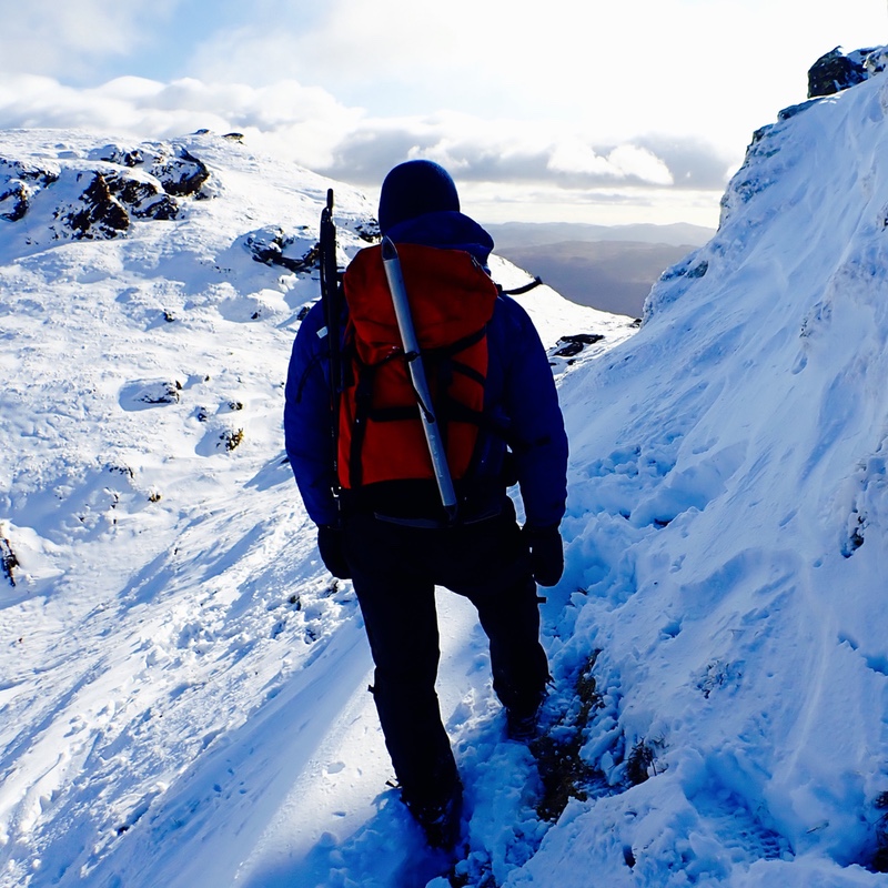 Winter mountaineering in the scottish mountains