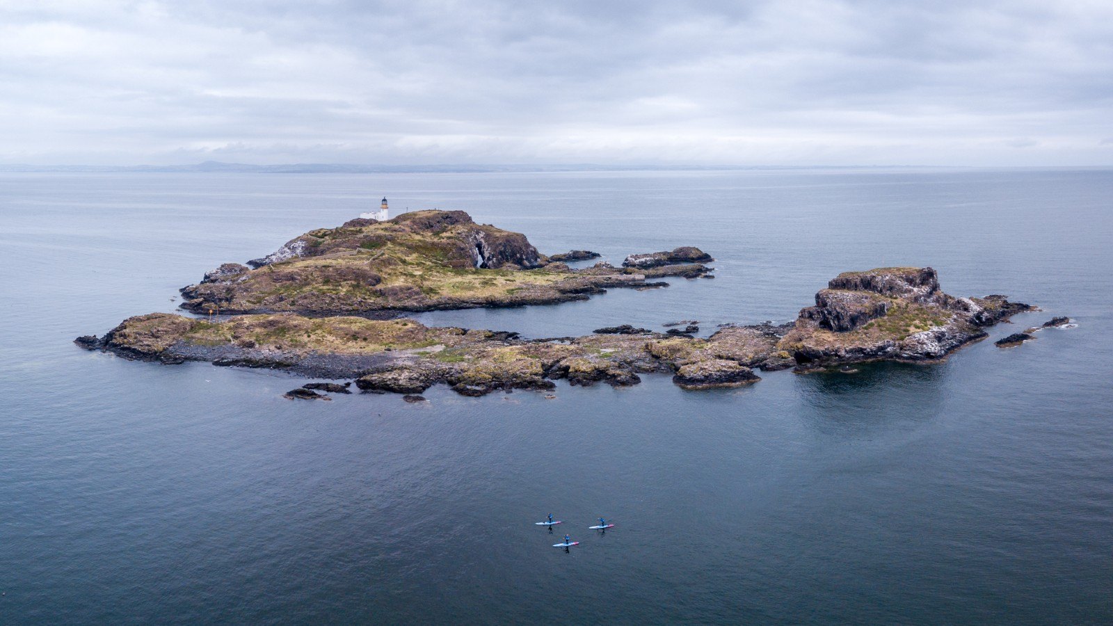 Fidra island east lothian SUP paddle boarding lessons north berwick