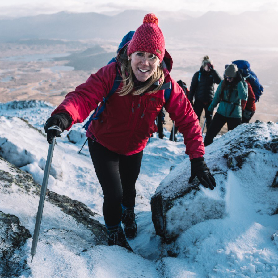 winter mountaineering and winter skills course in Glen Coe Buachaille Etive Beag Scotland