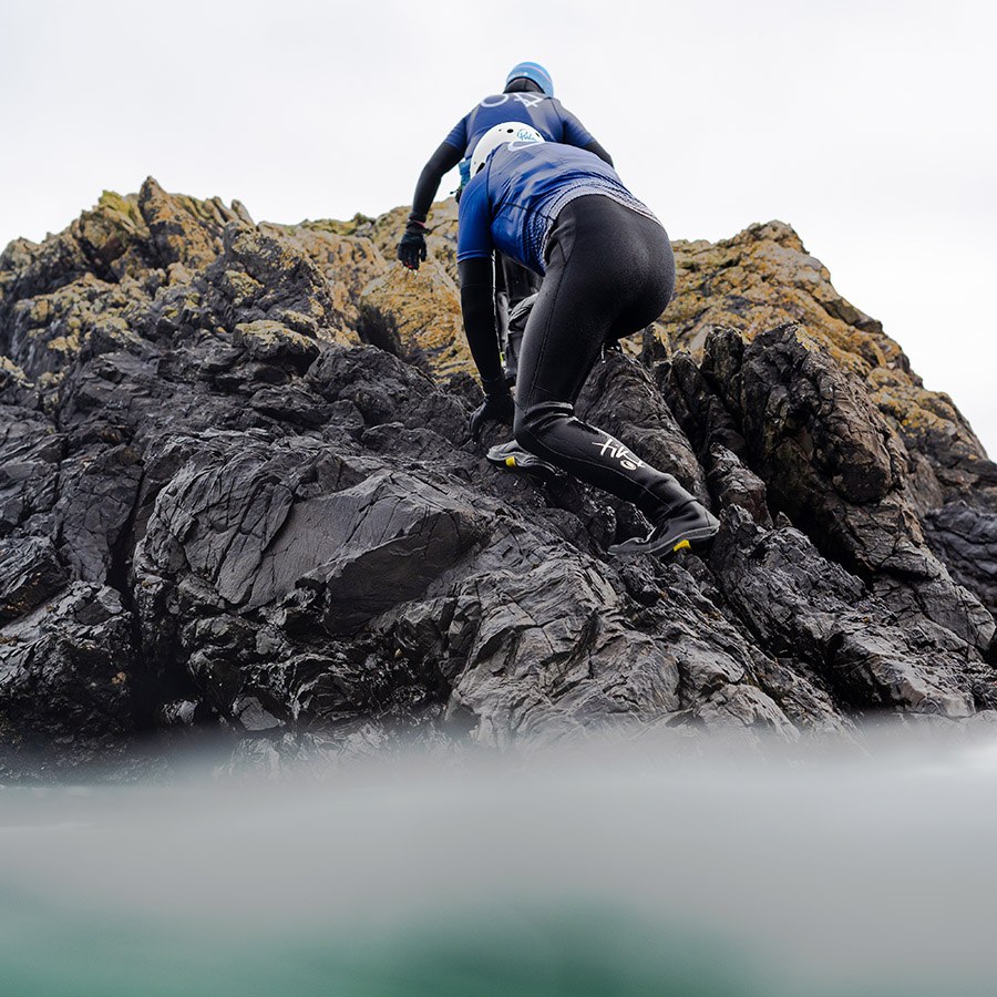 Coasteering North Berwick east lothian Scotland