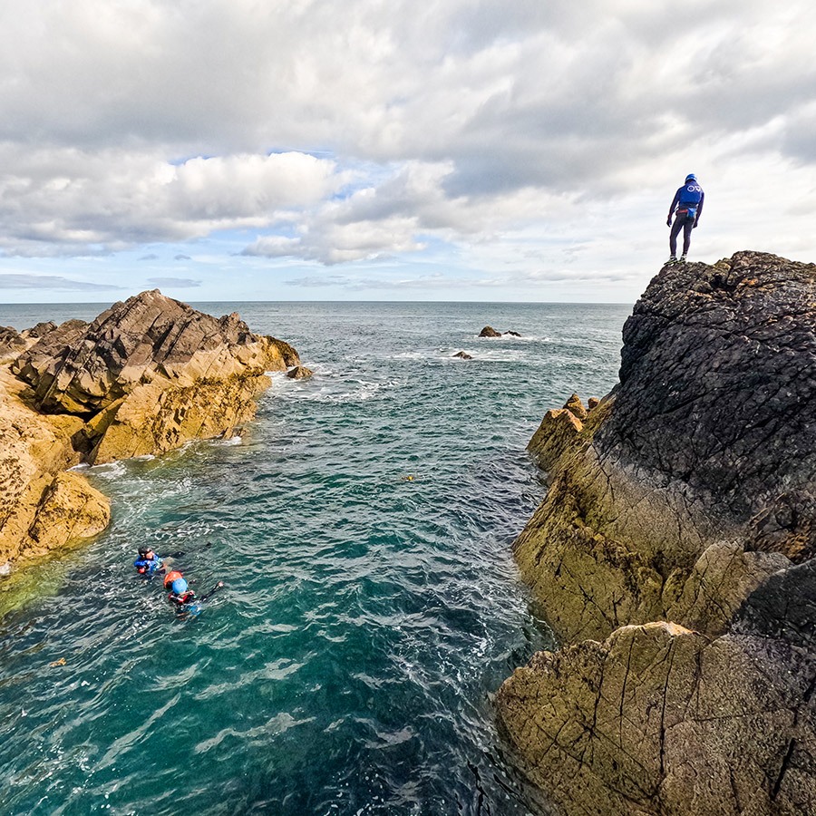 coasteering adventure with ocean vertical, eyemouth